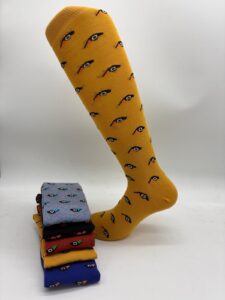 Calze made in Italy invernali fantasia moda parot